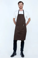 Chef Bib Brown Apron With Pocket 70 x 86cm AC-10822P