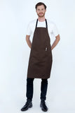 Chef Bib Brown Apron With Pocket 70 x 86cm AC-10822P