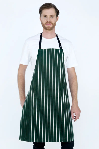 Chef Bib Green/White Apron Printed  70 x 86cm AC-ACMC211