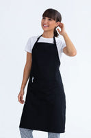 Chef Bib Black Apron With Pocket 70 x 86cm AC-10770P