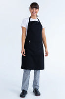 Chef Bib Black Apron With Pocket 70 x 86cm AC-10770P