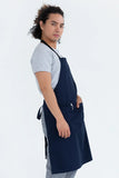 Chef Bib Navy Apron With Pocket 70 x 86cm AC-10780P