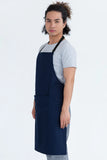 Chef Bib Navy Apron With Pocket 70 x 86cm AC-10780P
