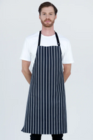 Chef Bib Navy/White Apron Printed AC-ACMC210