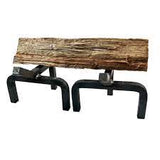 Wood Log Andiron Black Steel  Amore H 225mm x W 300mm x L500mm