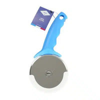 Pizza Cutter Wheel Blue S/Steel Plastic Handle 150mm Blade 100mm Amore