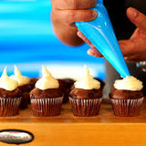 Box 100 Piping Bags Blue Disposable 56cm/22inch High Grip Bag Tanco Baking 2T-PIPINGLGE