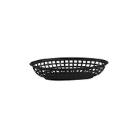 Bread food service basket 24cm black plastic 