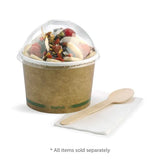 Biopak 430ml / 12oz Kraft BioBowl- BSCK-12-GS Box of 500 Bowls