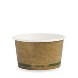 Biopak 430ml / 12oz Kraft BioBowl- BSCK-12-GS Box of 500 Bowls