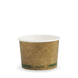 Biopak 250ml / 8oz Kraft BioBowl BSCK-8-GS Box of 1,000 bowls
