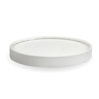 Biopak White Paper BioBowl Lid BSCL-12PAPER 430-950ml BSCL-12PAPER Bx 500 Lids