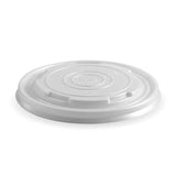 Biopak 430-950ml / 12-32oz White PLA BioBowl Lid-BSCL-12PLA x 500 lids