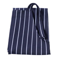 PINSTRIPE NAVY WHITE  BIB BUTCHERS APRON POLYSTER P154-NWP