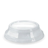 Biopak C-96D(N) 300-700ml Raised Flat No Hole Clear BioCup Lid) Pack 50