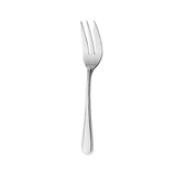 Silver fork on a white background