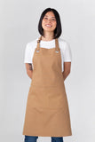 Cantine Khaki Brown Bib Apron PROECAN01