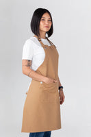 Cantine Khaki Brown Bib Apron PROECAN01