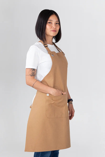 Cantine Khaki Brown Bib Apron PROECAN01