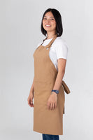 Cantine Khaki Brown Bib Apron PROECAN01