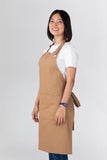 Cantine Khaki Brown Bib Apron PROECAN01