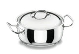 casserole pot stainless steel 24cm with lid