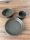 Serving Plates, Dish and Deep Sauce Dipping Bowl Charcoal Crockery Zuma DIP-ZCHAR