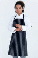 Chef Bib Black/White Apron No Pocket 86 x 86cm 10802