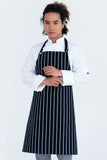 Chef Bib Black/White Apron No Pocket 86 x 86cm 10802