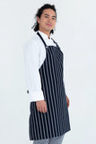 Chef Bib Black/White Apron No Pocket 86 x 86cm 10802