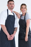 Chef Bib Black/White Apron With Pocket 86 x 86cm 10802P