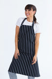 Chef Bib Navy/White Apron No Pocket  86 cm x 86cm 10807
