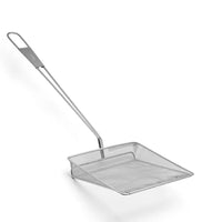 chip chef shovel stainless steel with handle square mesh head 