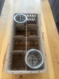 Cutlery Dish & Glass Rack 8  Part Divider Beige RACK-8