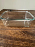 Rectangle Casserole & Food Bowl Glass 21 x 16 x 7cm BOWL-KGG