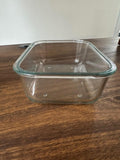 Rectangle Casserole & Food Bowl Glass 21 x 16 x 7cm BOWL-KGG
