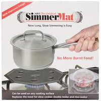 SimmerMat product packaging with a pot and pan on a stove