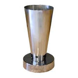 Stainless steel tiki lgas light lamp on a white background
