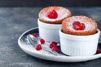 Souffle Dish Ribbed White Long Fine 65 x 30mm 40ml
