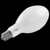 Clear light bulb on a black background