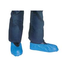 blue shoe covers plastic protective covers