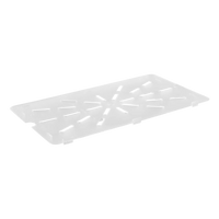 full size 1/1 drain plate clear polycarbonate