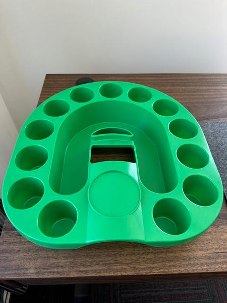 Plastic Multi Host Drink Tray Green Holder 45cm x 47.5cm x 8cm Cocktail Party 5611880
