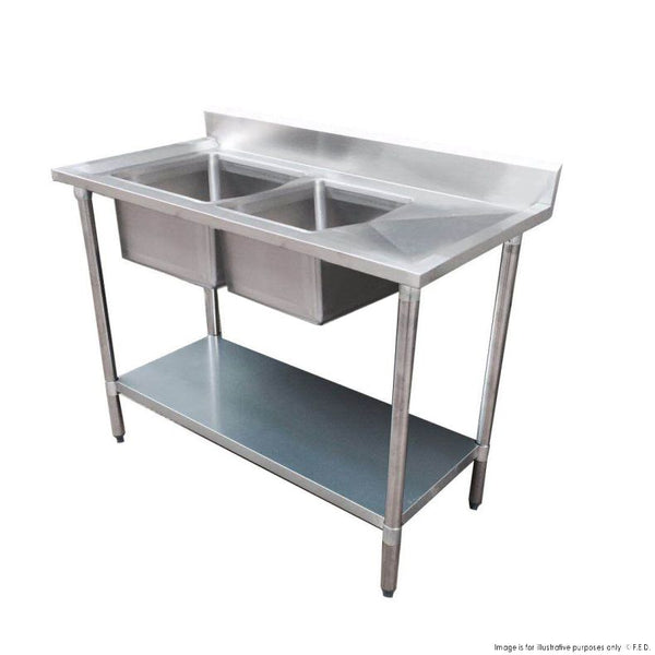 System Double Sink Bench Left Handed