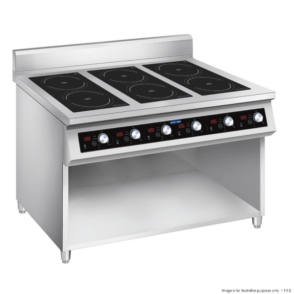 Electmax 700 Series Induction 6-Burner Cooker with Splashback