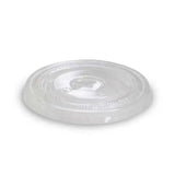 straw slotted clear lid to suit 8 and 10oz PET CUP