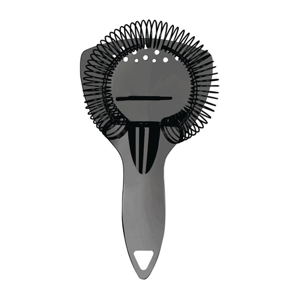 Luxury Cocktail Strainer with Handle 200mm Gunmetal Gift Boxed Z0330 Zanzi
