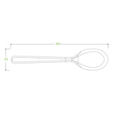BioPak 10cm / 4" PLA Tea Spoon-GD-4ATS-Box of 2,000 spoons