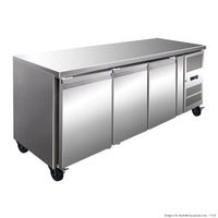 TROPICALISED 3 Door Gastronorm Bench Fridge
