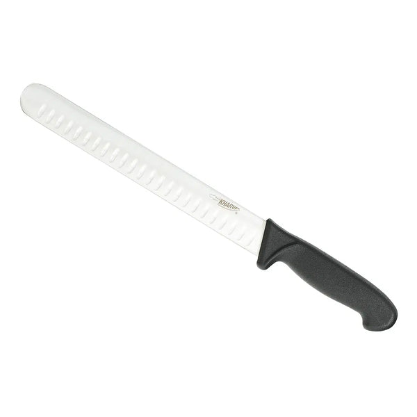 granton roasting slicer knife with black handle 